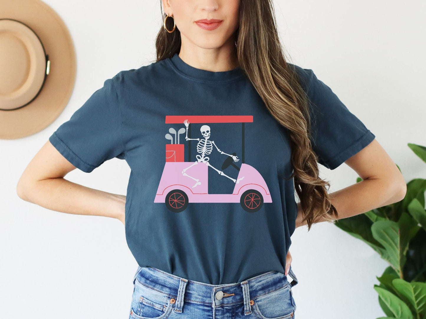 Skeleton Golf Shirt, Gift for Your Golf Caddy