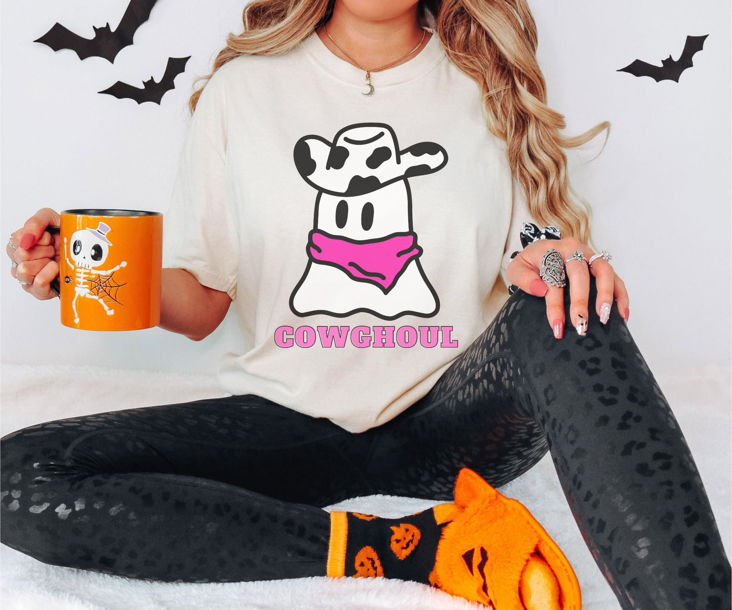 Comfort Colors Shirt, Halloween Cowgirl Shirt, Western Halloween Shirt, Cowgirl Ghost Shirt, Cowghoul Shirt, Cute Ghost Shirt, Spooky Ghost