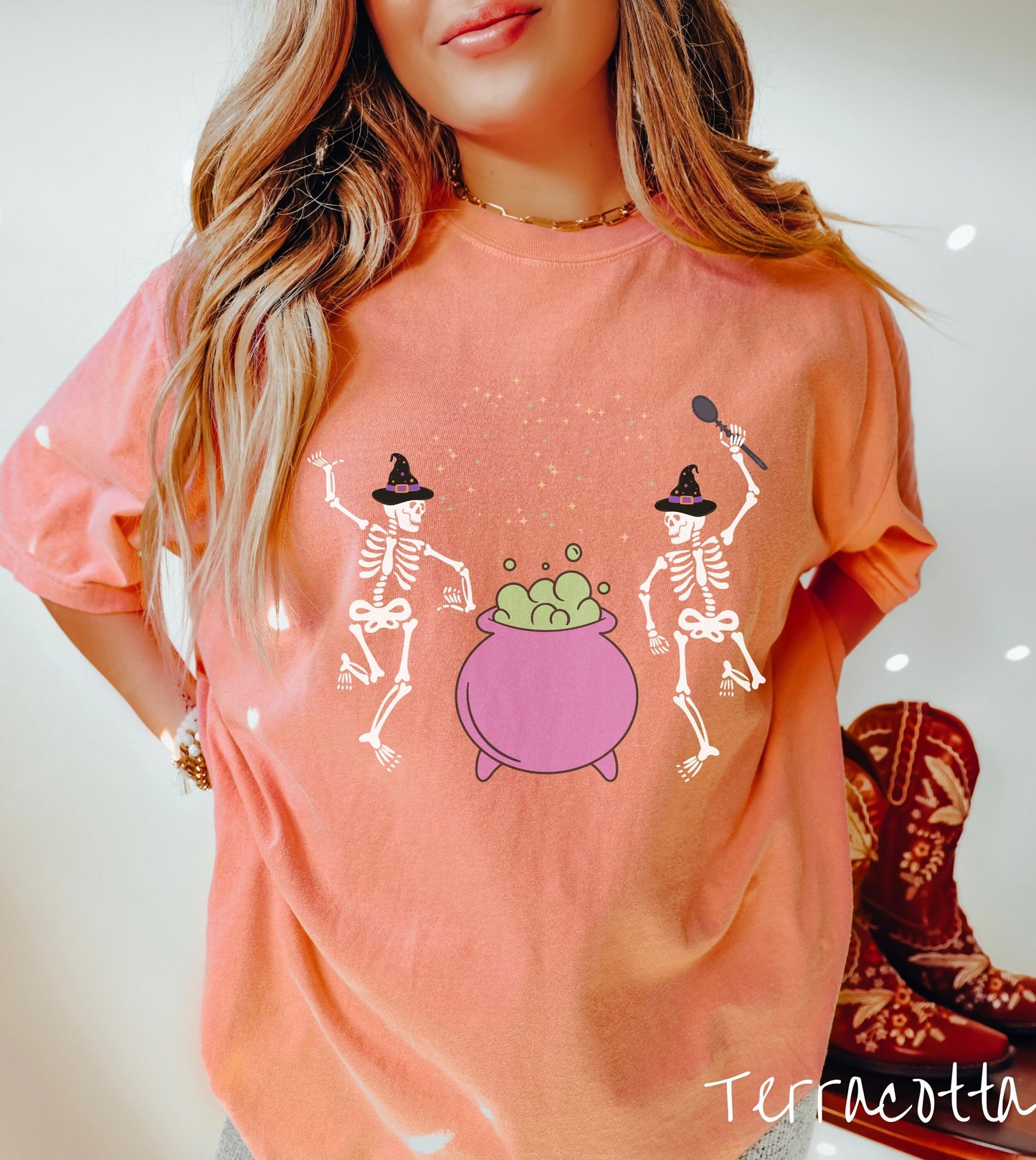 Comfort Colors Shirt, Halloween Shirt, Witch Shirt, Potion Shirt, Spooky Shirt, Skeleton Shirt, Skulls Shirt, Cozy Shirt, Fall Shirt