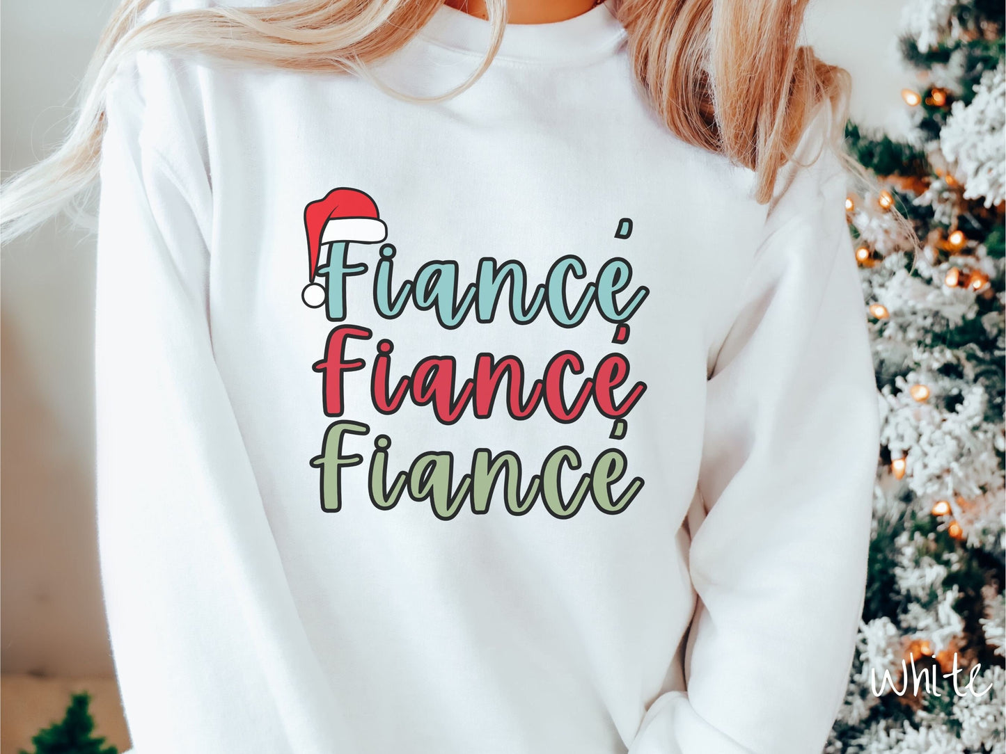 Christmas Fiance Sweatshirt, Cozy Christmas Engaged Sweater, Fiance Shirt, Retro Engagement Shirt, Ugly Christmas Vintage