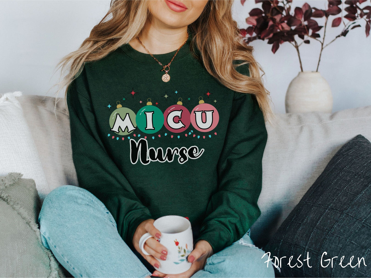 Christmas MICU Nurse Shirt, Nurse Festive Sweater Cozy Nurse, Holiday smcu nurse shirt, Nurse Gift, MICU Nurse Shirt, Medical ICU Nurse Gift