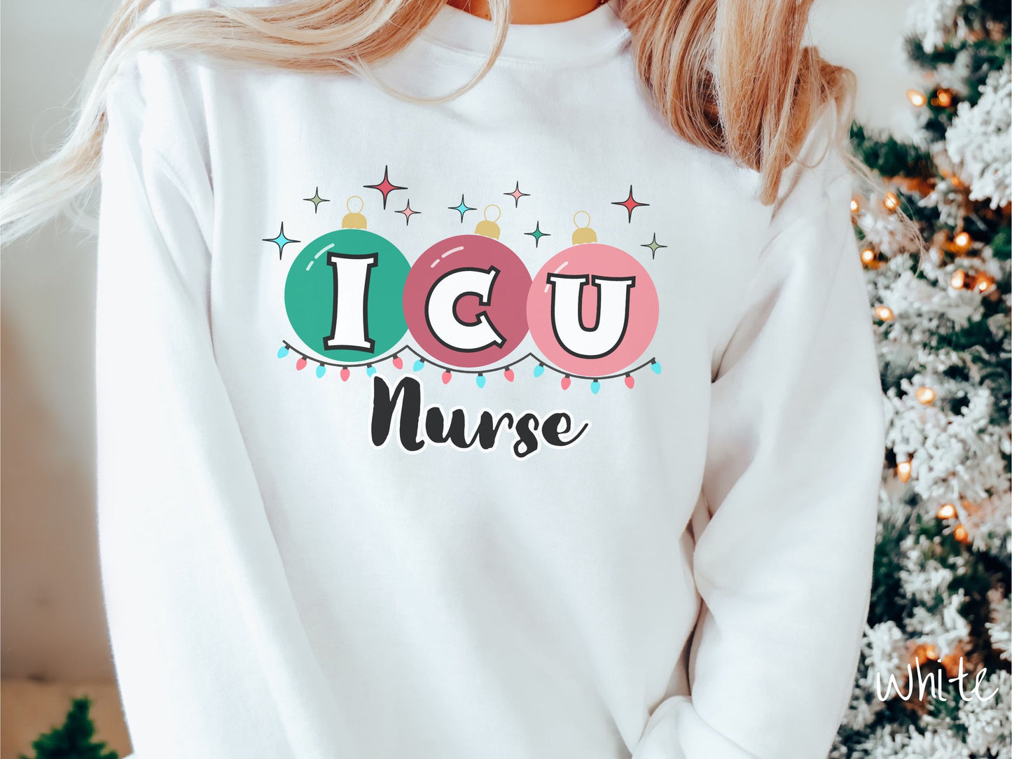 Christmas ICU Nurse Shirt, Nurse Festive Cozy Sweater, Cozy Nurse, Holiday icu nurse shirt, Nurse Gift, ICU Nurse Shirt, Intensive Care Tee