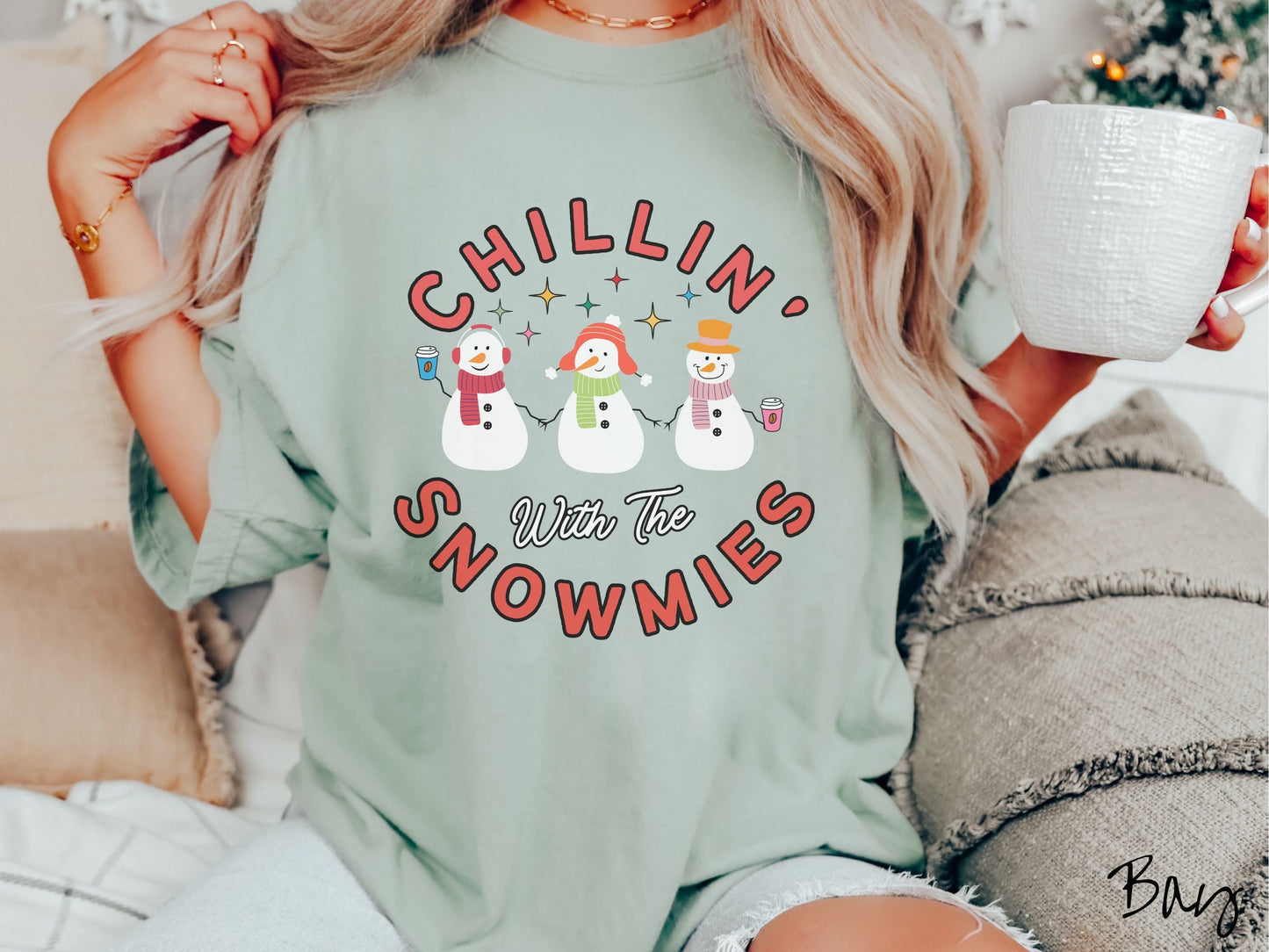 Comfort Colors Shirt, Funny Snowman Shirt, Snowmies Tee, Christmas Coffee Shirt, Winter Coffee Cute Tee, Gift for Coffee Lover, Cozy Holiday