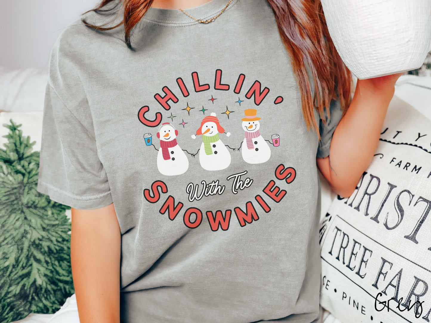 Comfort Colors Shirt, Funny Snowman Shirt, Snowmies Tee, Christmas Coffee Shirt, Winter Coffee Cute Tee, Gift for Coffee Lover, Cozy Holiday