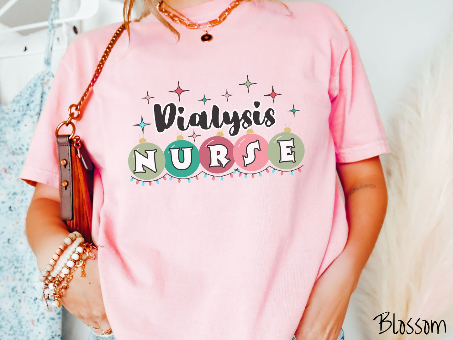 Comfort Colors Shirt, Dialysis Nurse Christmas Shirt, Holiday Nurse Shirt, Dialysis Christmas Shirt, Nursing Festive Tee, Nurse Gift