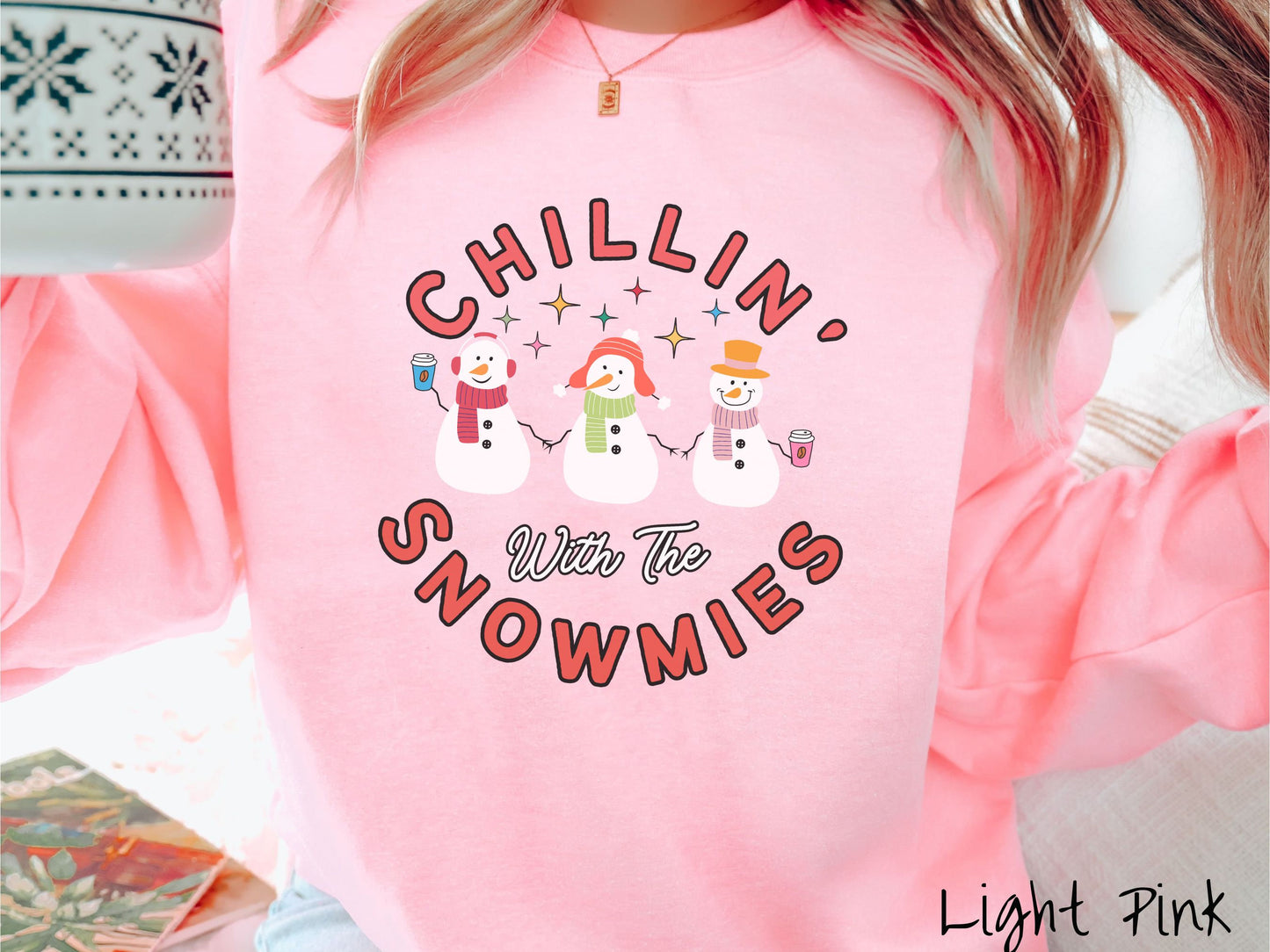 Snowman Coffee Sweatshirt, Cozy Christmas Coffee Sweater, Snowmies Shirt, Retro Funny Christmas Sweater, Ugly Christmas Vintage