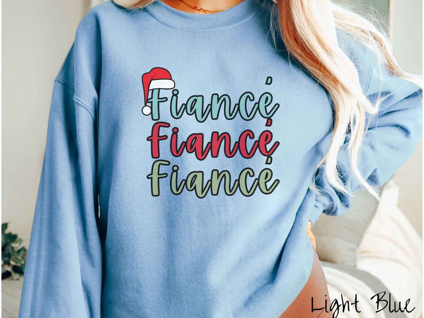 Christmas Fiance Sweatshirt, Cozy Christmas Engaged Sweater, Fiance Shirt, Retro Engagement Shirt, Ugly Christmas Vintage