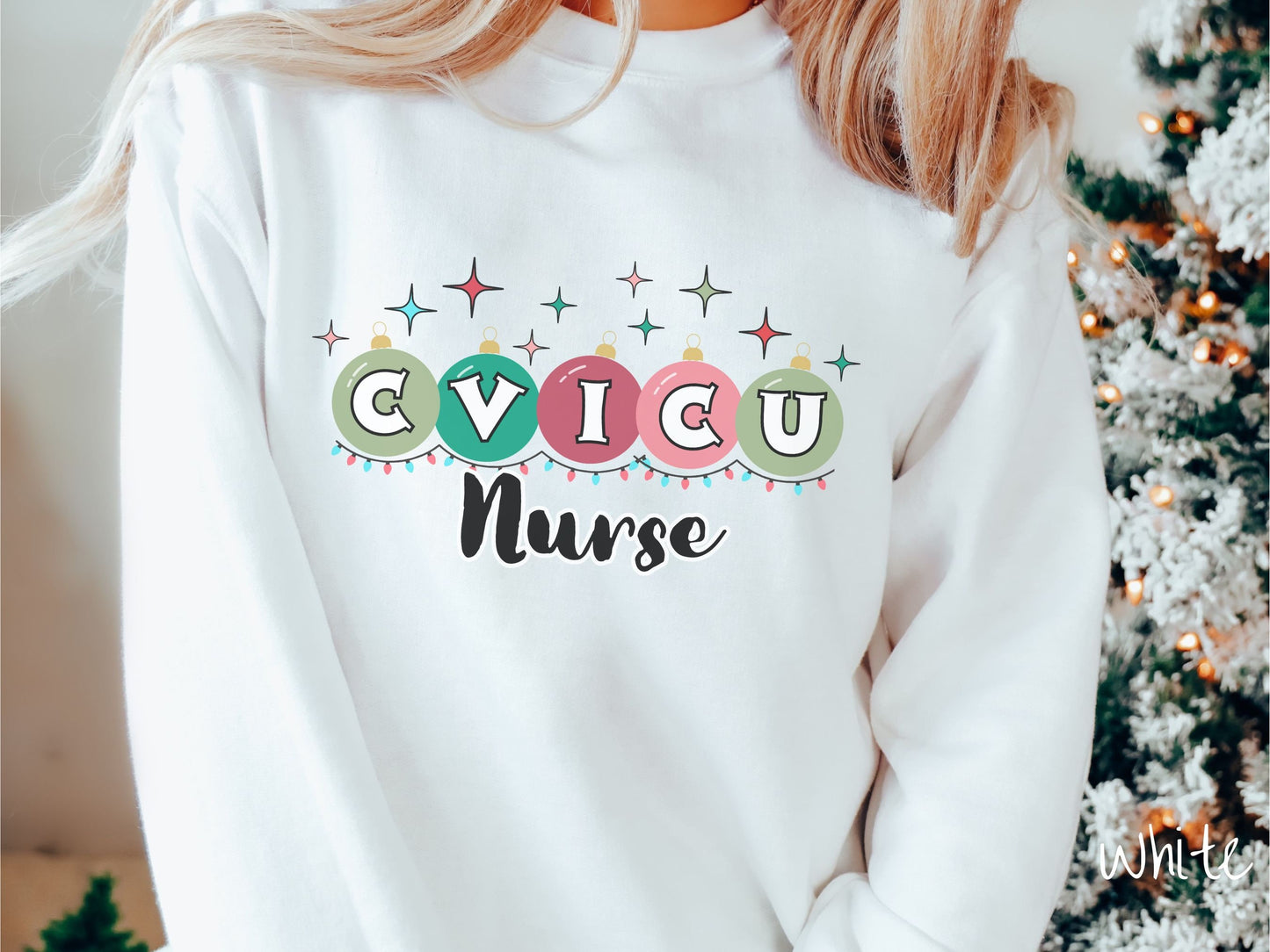 Christmas CVICU Nurse Shirt, Nursing Festive Sweater, Cozy Holiday CVICU shirt, Cardiovascular icu Gift, Nurse Gift, icu nurse sweater