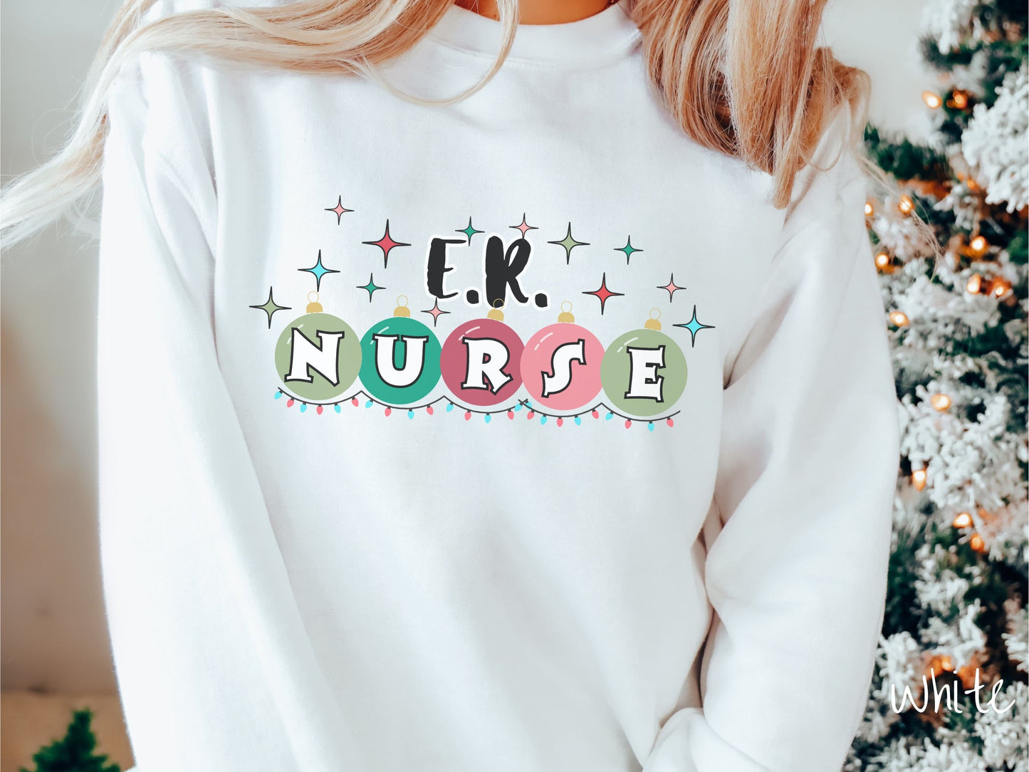 Christmas ER Nurse Shirt, Nurse Festive Cozy Sweater, Cozy Emergency Room Nurse Tee, Holiday ER Shirt, er Nurse Gift, Nursing Sweater