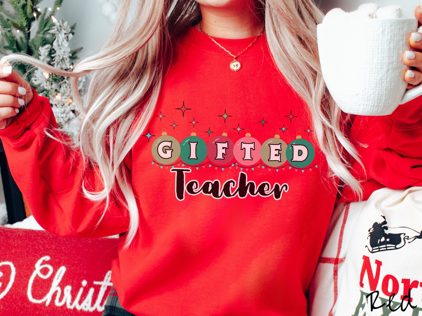 Christmas Gifted Teacher Shirt, Teaching Festive Sweater, Cozy Holiday GT shirt, G Teacher Gift, Gifted Christmas Shirt, Teaching Gifted