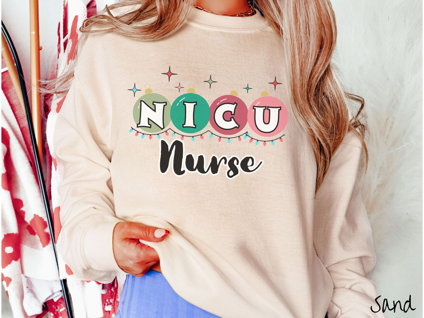 Christmas NICU Nurse Shirt, Nurse Festive Sweater Cozy Nurse, Holiday nicu nurse shirt, Nurse Gift, NICU Nurse Shirt, Neonatal Nurse Gift
