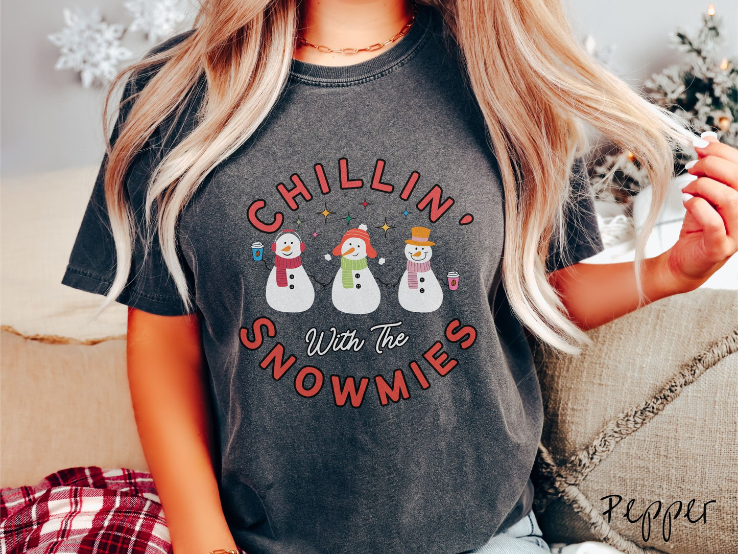 Comfort Colors Shirt, Funny Snowman Shirt, Snowmies Tee, Christmas Coffee Shirt, Winter Coffee Cute Tee, Gift for Coffee Lover, Cozy Holiday
