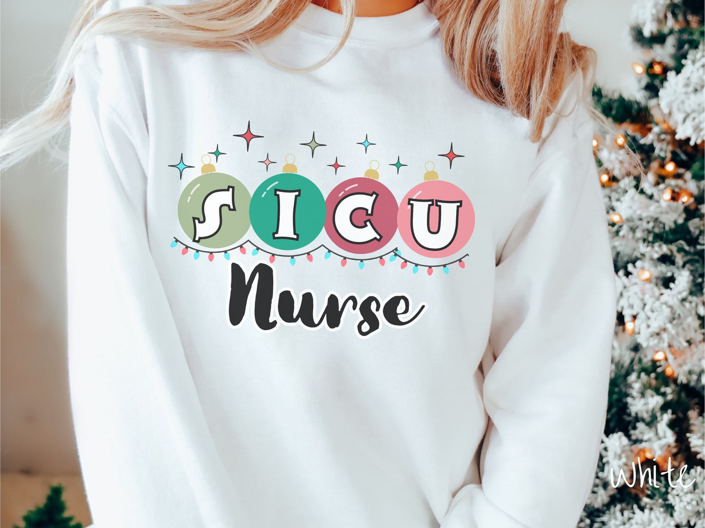 Christmas SICU Nurse Shirt, Nurse Festive Sweater Cozy Nurse, Holiday sicu nurse shirt, Nurse Gift, SICU Nurse Shirt, Cozy SICU Gift