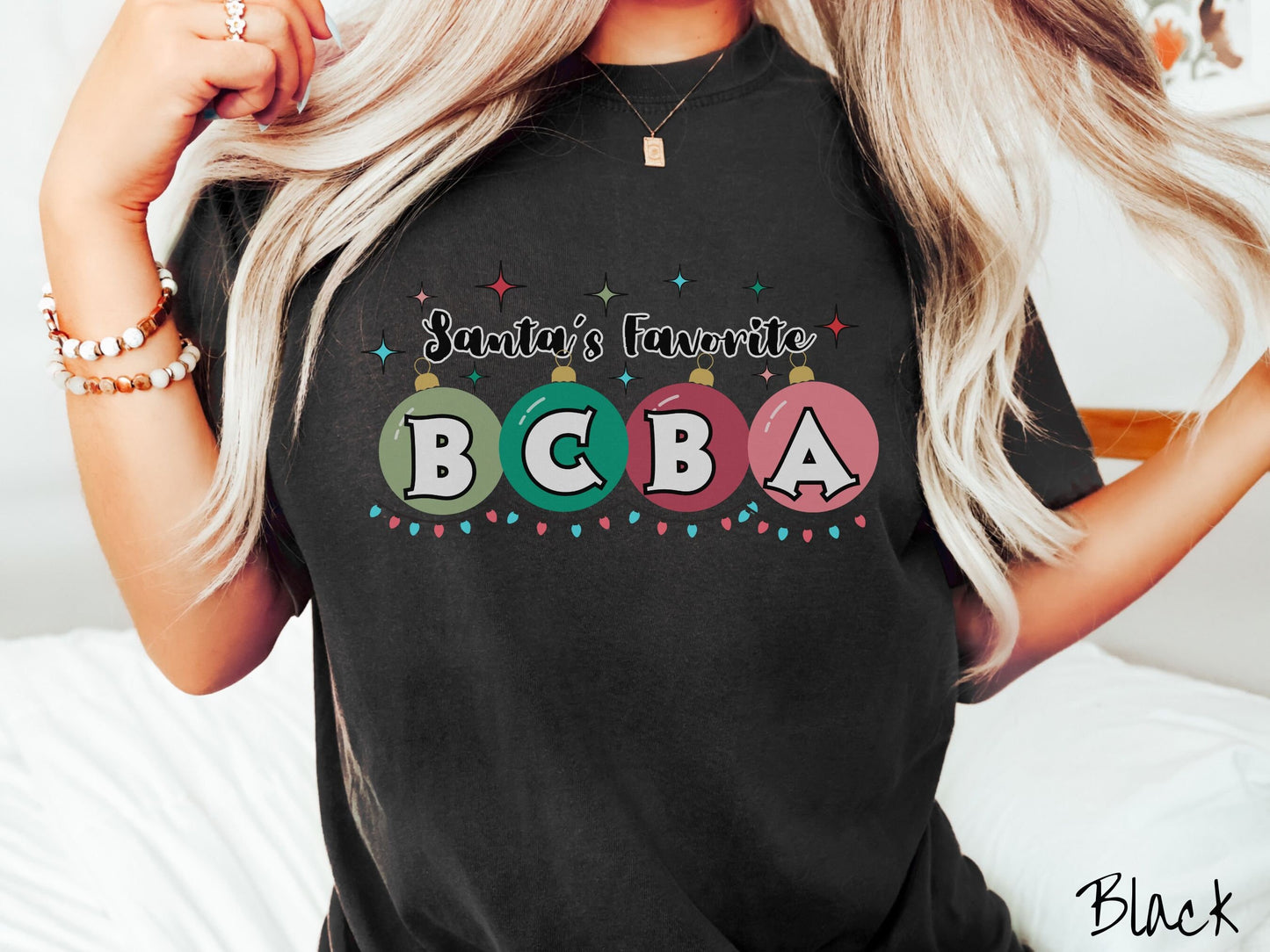 Comfort Colors Shirt, BCBA Christmas Shirt, ABA Shirt, Behavior Analyst Holiday, Behavior Festive Tee, bcba gift, Retro BCBA Shirt