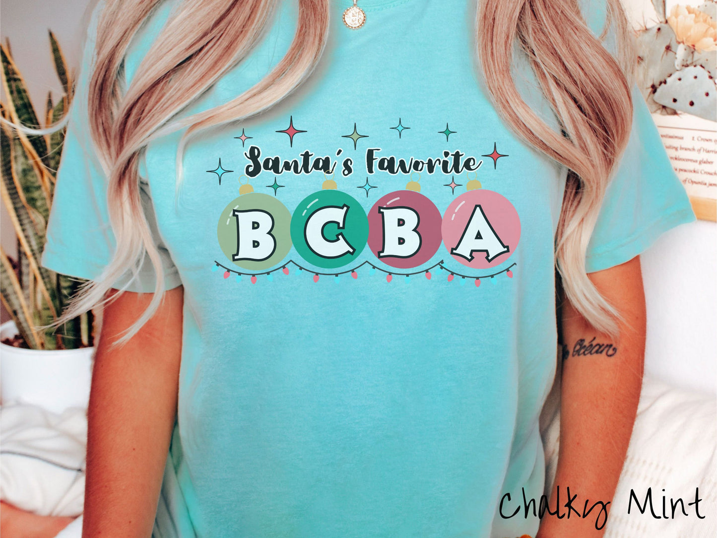 Comfort Colors Shirt, BCBA Christmas Shirt, ABA Shirt, Behavior Analyst Holiday, Behavior Festive Tee, bcba gift, Retro BCBA Shirt