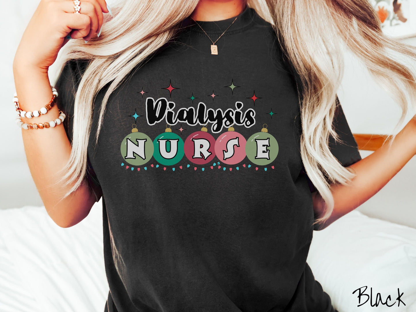 Comfort Colors Shirt, Dialysis Nurse Christmas Shirt, Holiday Nurse Shirt, Dialysis Christmas Shirt, Nursing Festive Tee, Nurse Gift