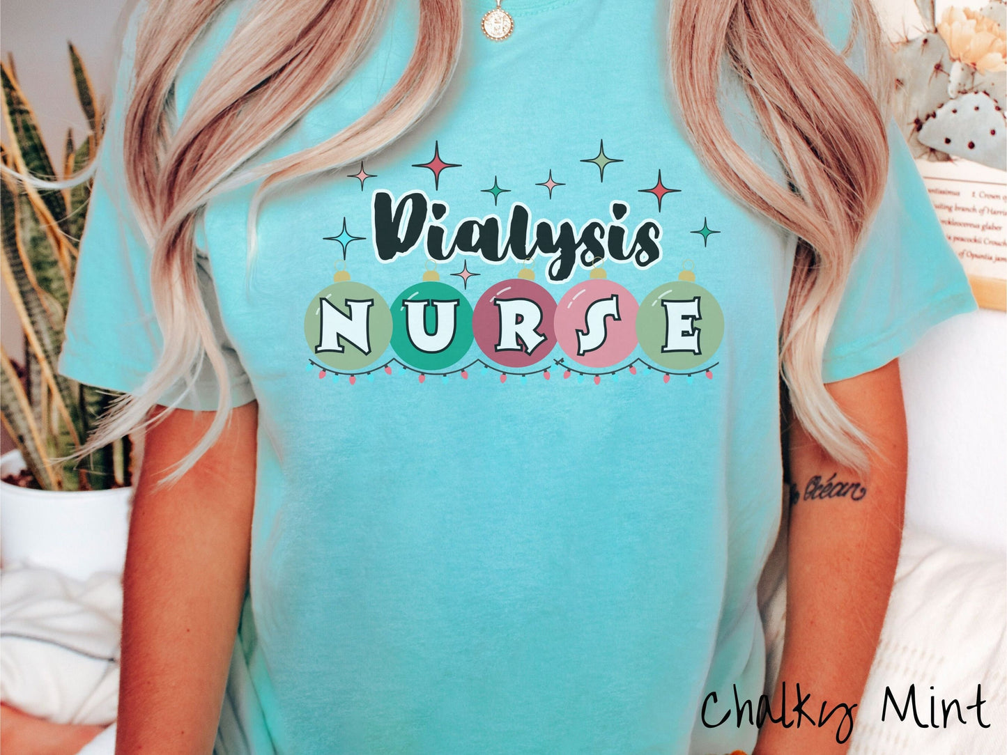 Comfort Colors Shirt, Dialysis Nurse Christmas Shirt, Holiday Nurse Shirt, Dialysis Christmas Shirt, Nursing Festive Tee, Nurse Gift