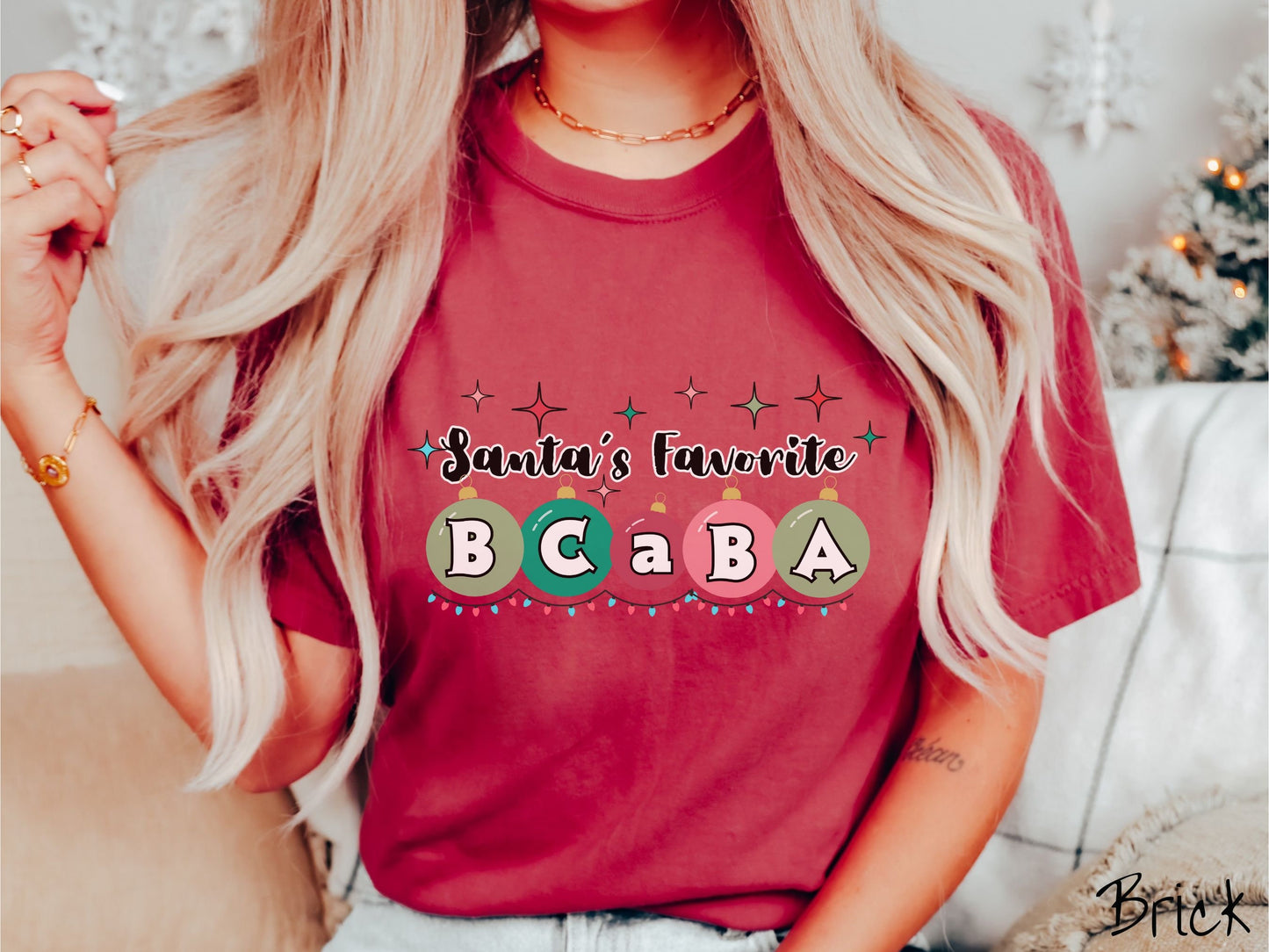 Comfort Colors Shirt, BCaBA Christmas Shirt, ABA Shirt, Behavior Analyst Holiday, Behavior Festive Tee, bcaba gift, Retro BCBA Shirt