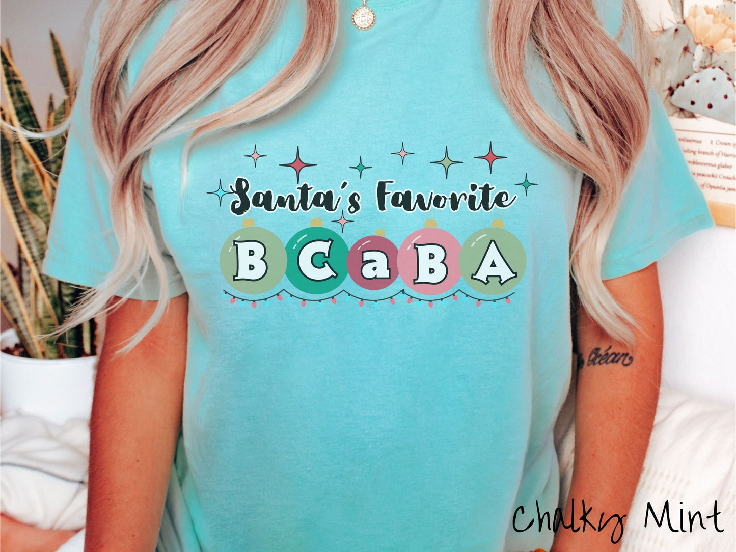 Comfort Colors Shirt, BCaBA Christmas Shirt, ABA Shirt, Behavior Analyst Holiday, Behavior Festive Tee, bcaba gift, Retro BCBA Shirt