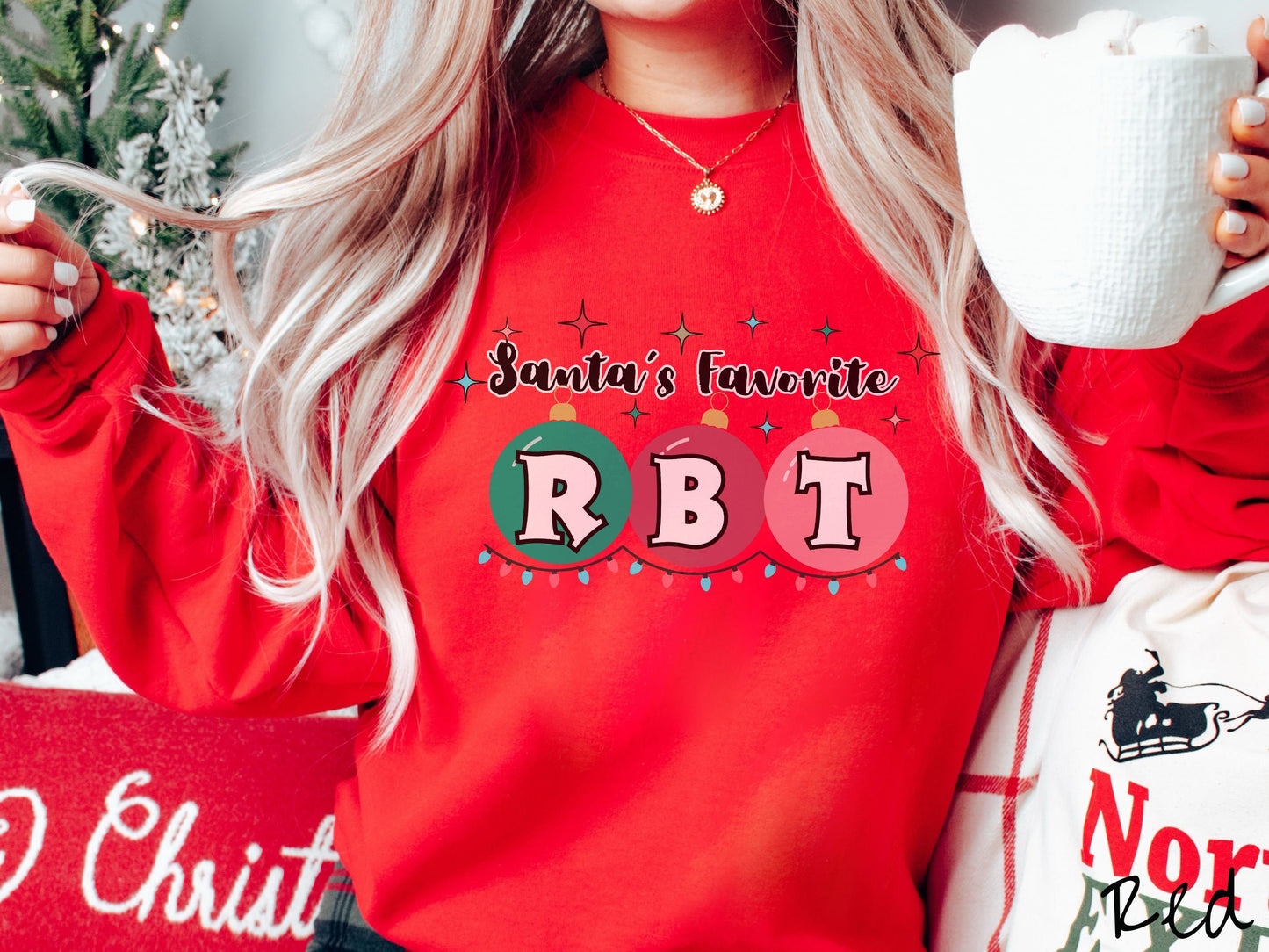 Christmas RBT Shirt, ABA Festive Cozy Sweater, Cozy Behavior Analyst Tee, Holiday Behavior Shirt, bcba Gift, Santa's Favorite BCBA