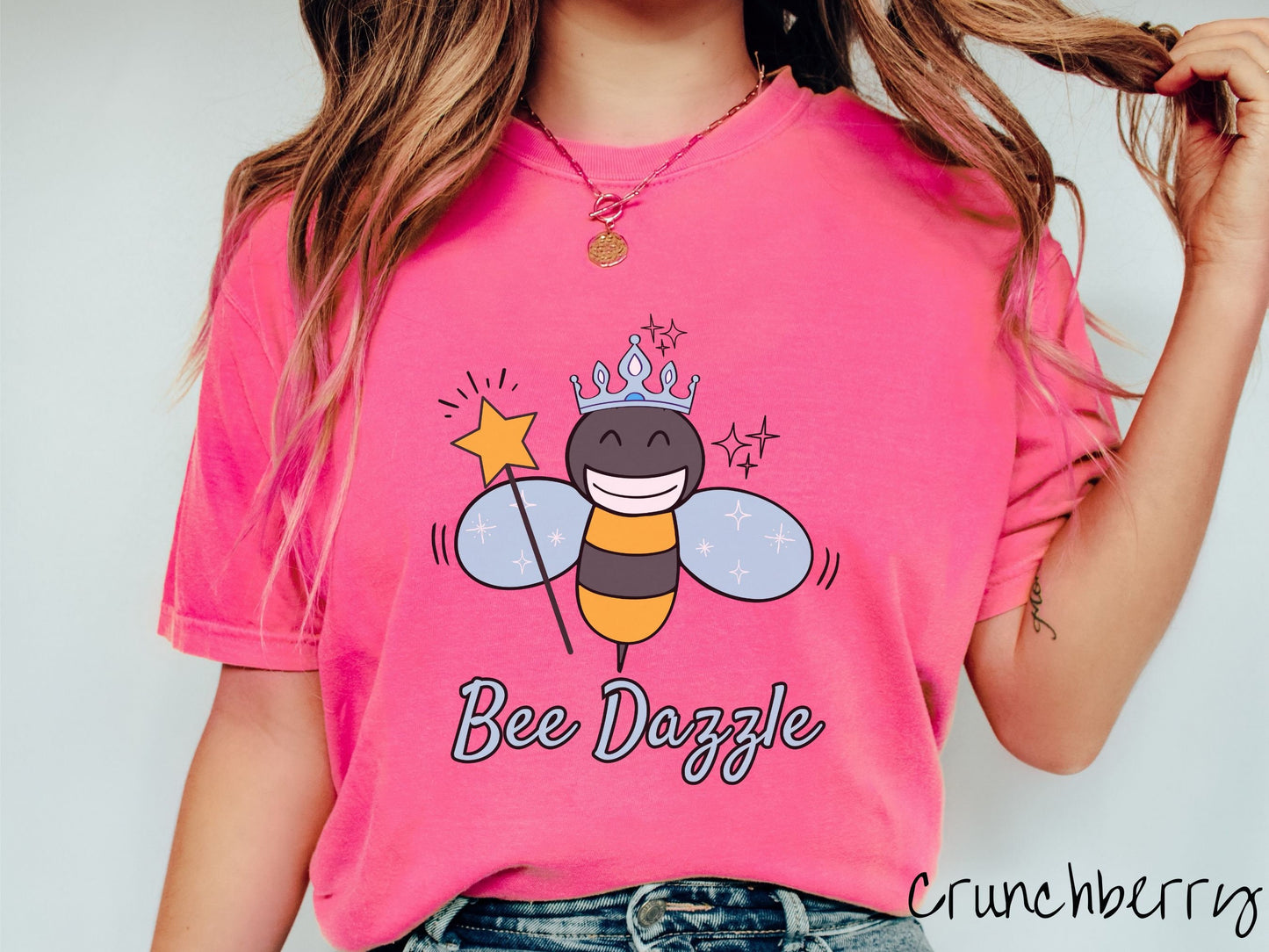 The Bee Dazzle Comfort Colors Shirt, Gift this Funny Bedazzle Beekeeping Pun T-Shirt to your Friends!