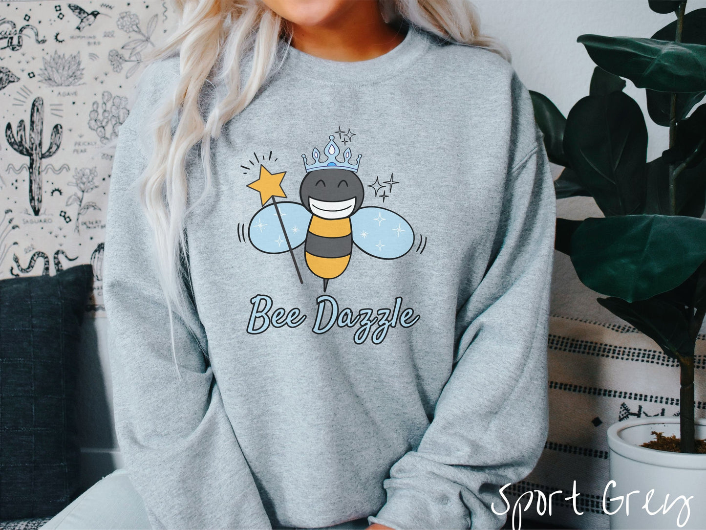 The Bee Dazzle Sweatshirt, Gift this Funny Bedazzled Beekeeping Sweater to your Pun-Loving Friends!