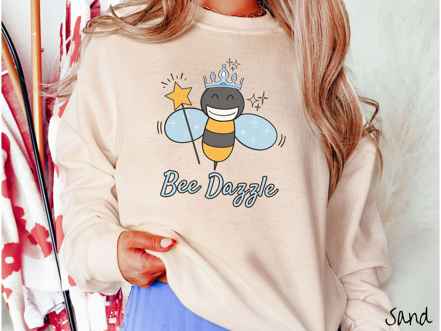 The Bee Dazzle Sweatshirt, Gift this Funny Bedazzled Beekeeping Sweater to your Pun-Loving Friends!