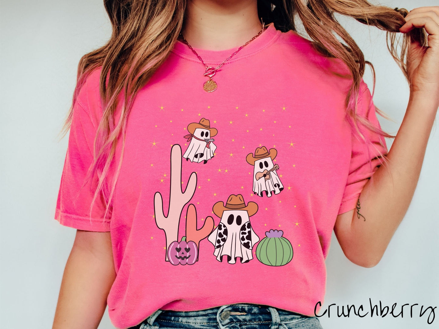 Comfort Colors Shirt, Halloween Western Ghosts Shirt, Cowboy Ghosts Shirt, Cowboy Halloween Shirt, Desert Halloween Shirt