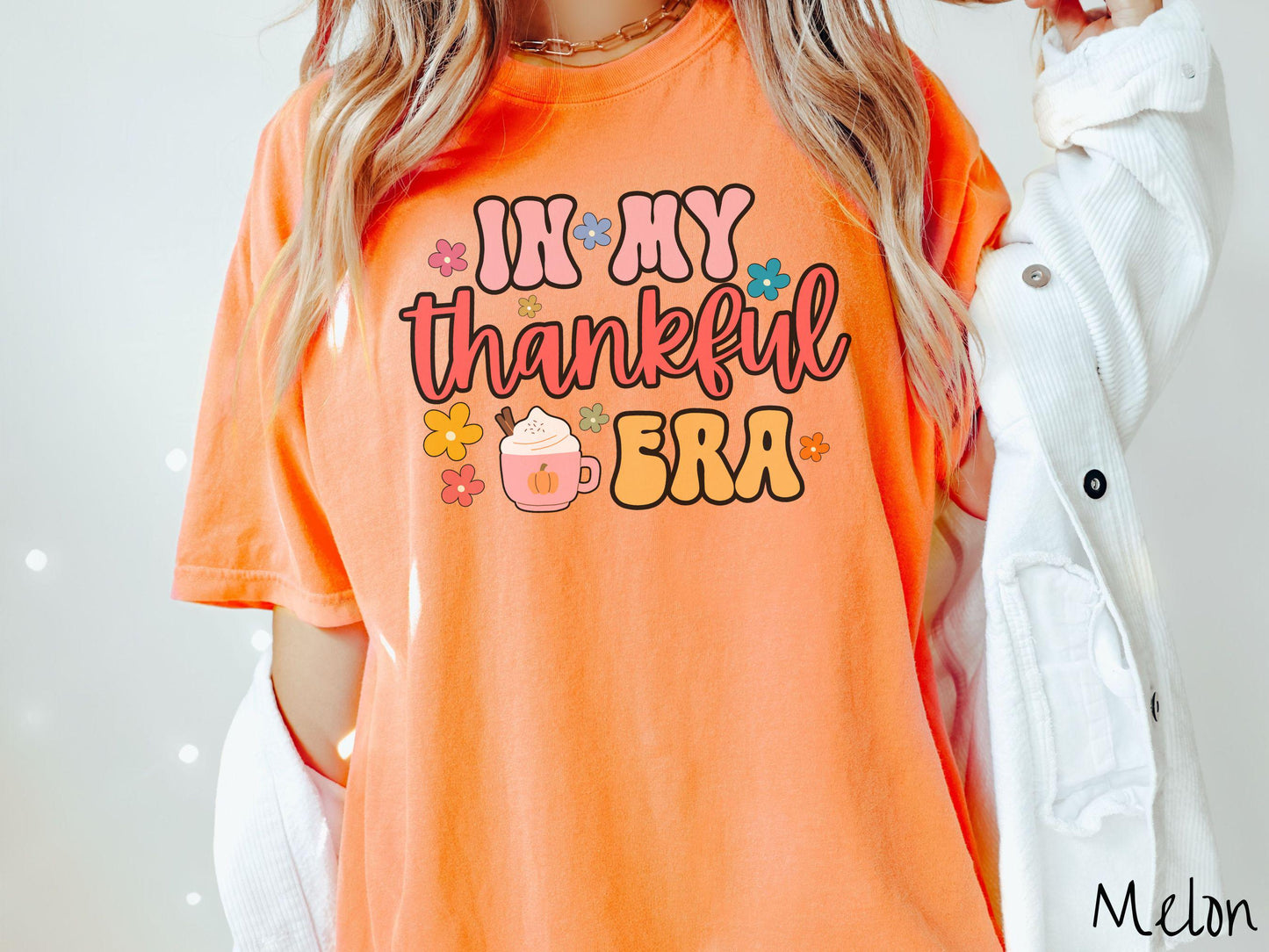 Comfort Colors Shirt, Thanksgiving Shirt, Era Shirt, In My Thankful Era Shirt, Thankful Shirt, Thanksgiving Era Shirt, Fall Era Shirt