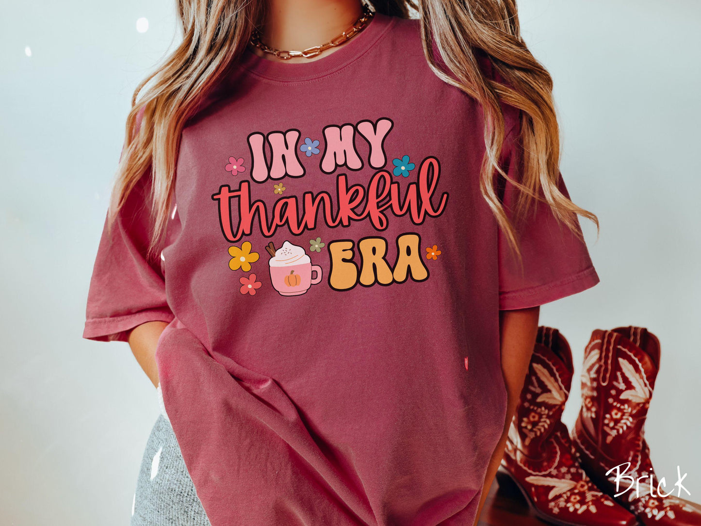 Comfort Colors Shirt, Thanksgiving Shirt, Era Shirt, In My Thankful Era Shirt, Thankful Shirt, Thanksgiving Era Shirt, Fall Era Shirt