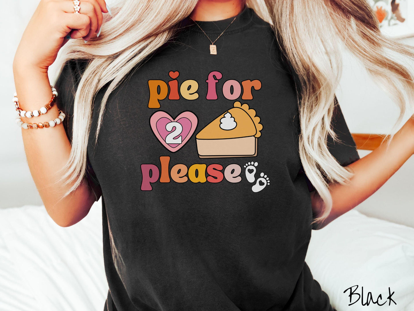 Comfort Colors Shirt, Pie for 2 Shirt, Baby Pregnancy Announcement, Thanksgiving Pregnancy Announcement, Expecting Shirt