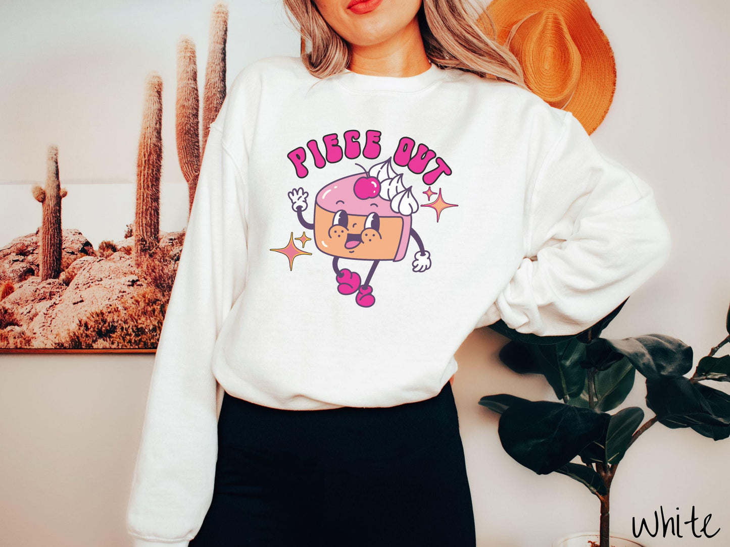 Piece Out Sweatshirt, Pie Piece Shirt, Thanksgiving Pie Sweater, Cartoon Retro Pie T-Shirt, Groovy Thanksgiving Shirt, Dessert Shirt