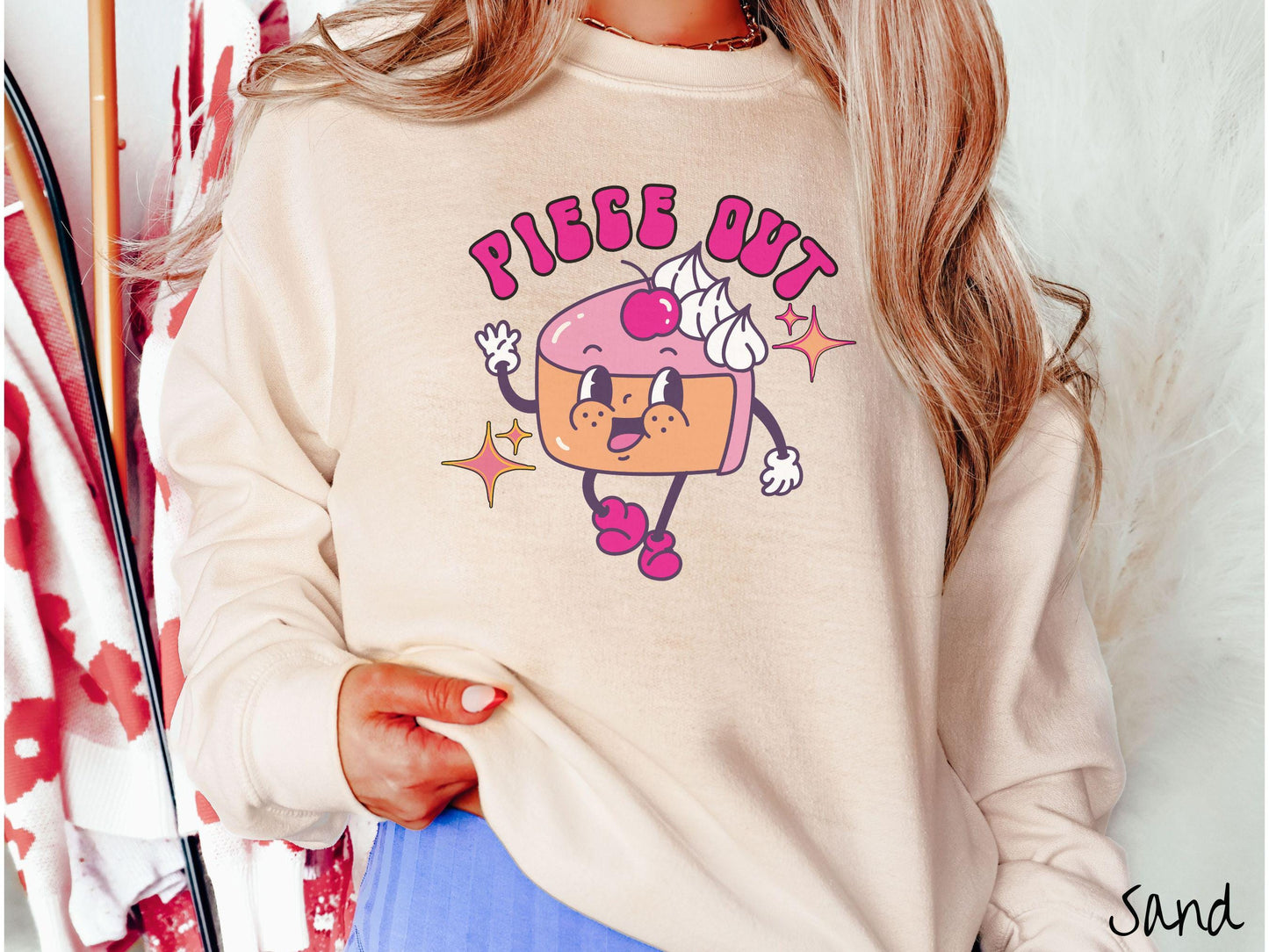 Piece Out Sweatshirt, Pie Piece Shirt, Thanksgiving Pie Sweater, Cartoon Retro Pie T-Shirt, Groovy Thanksgiving Shirt, Dessert Shirt