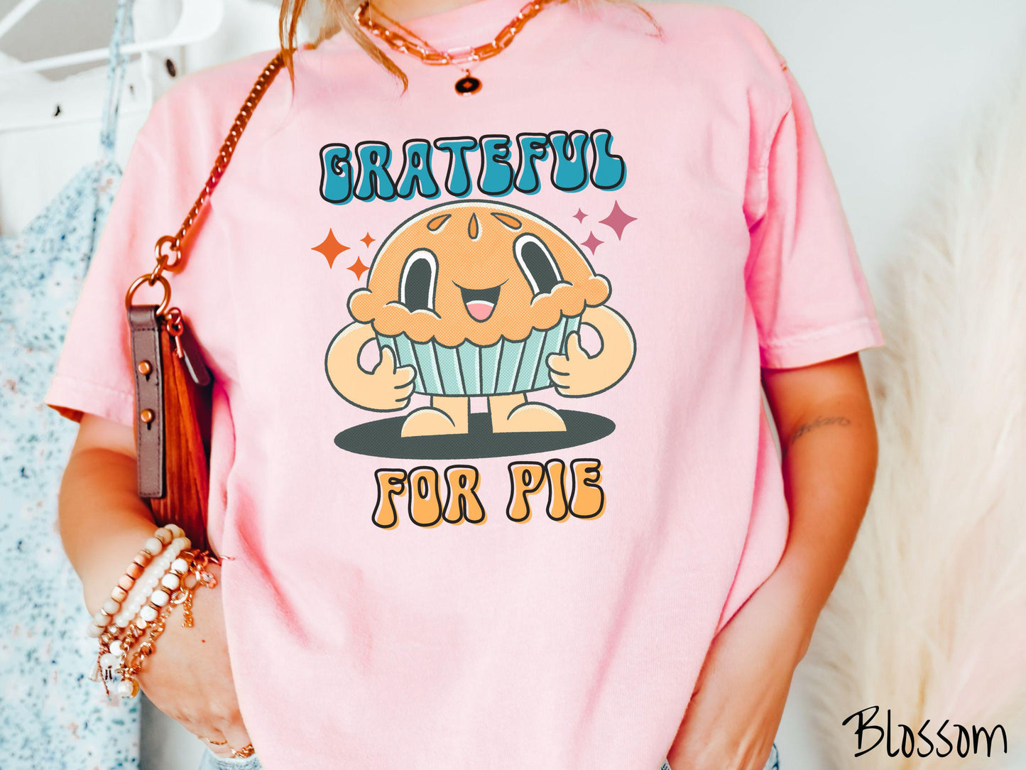 Comfort Colors Shirt, Thanksgiving Pie Shirt, Grateful for Pie Shirt, Grateful Shirt, Fall Pie Shirt, Retro Pie Thanksgiving Shirt
