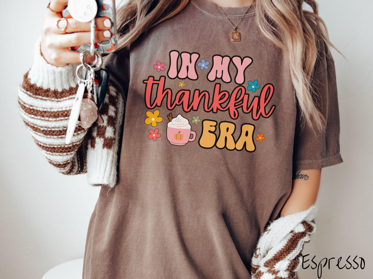 Comfort Colors Shirt, Thanksgiving Shirt, Era Shirt, In My Thankful Era Shirt, Thankful Shirt, Thanksgiving Era Shirt, Fall Era Shirt