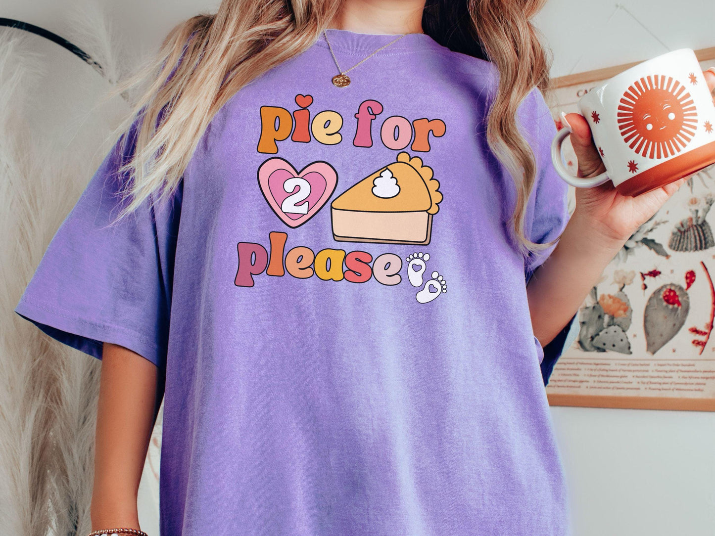 Comfort Colors Shirt, Pie for 2 Shirt, Baby Pregnancy Announcement, Thanksgiving Pregnancy Announcement, Expecting Shirt