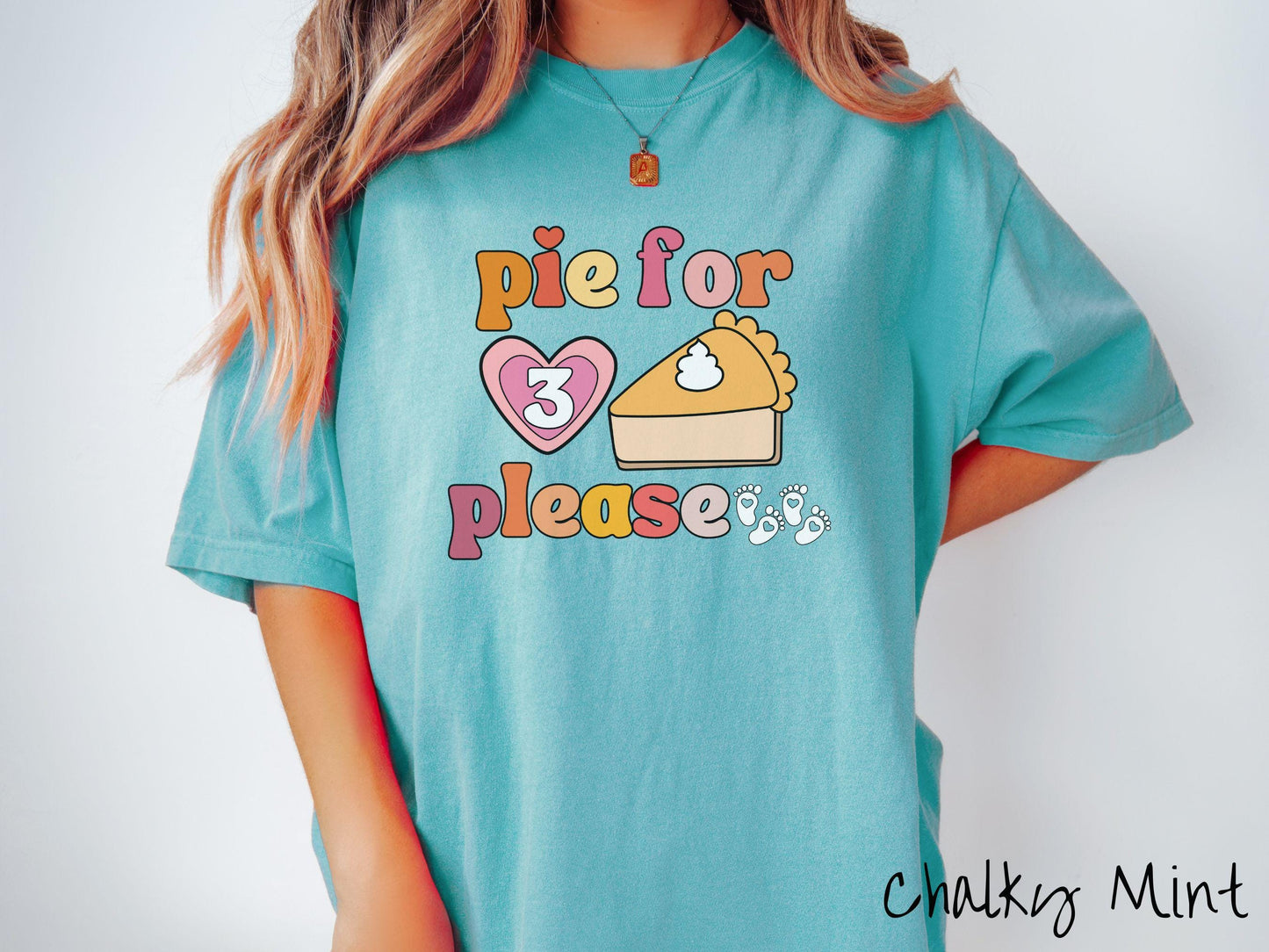 Comfort Colors Shirt, Pie for 3 Shirt, Twins Pregnancy Announcement, Twin Thanksgiving Pregnancy Announcement, Expecting Shirt