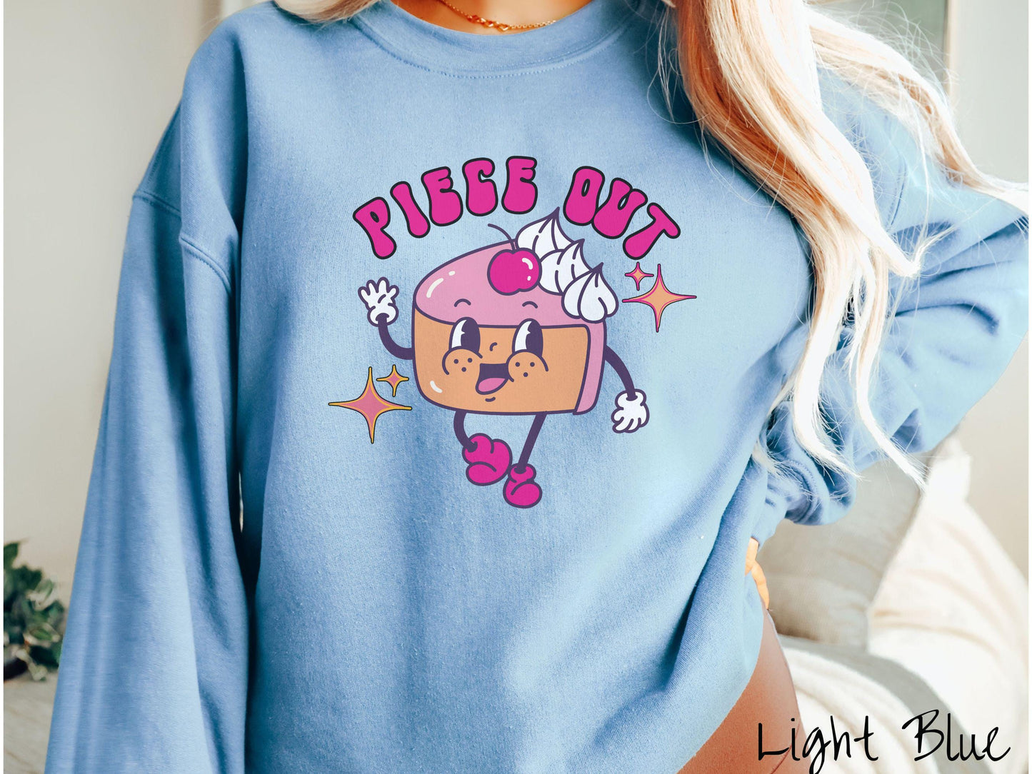 Piece Out Sweatshirt, Pie Piece Shirt, Thanksgiving Pie Sweater, Cartoon Retro Pie T-Shirt, Groovy Thanksgiving Shirt, Dessert Shirt