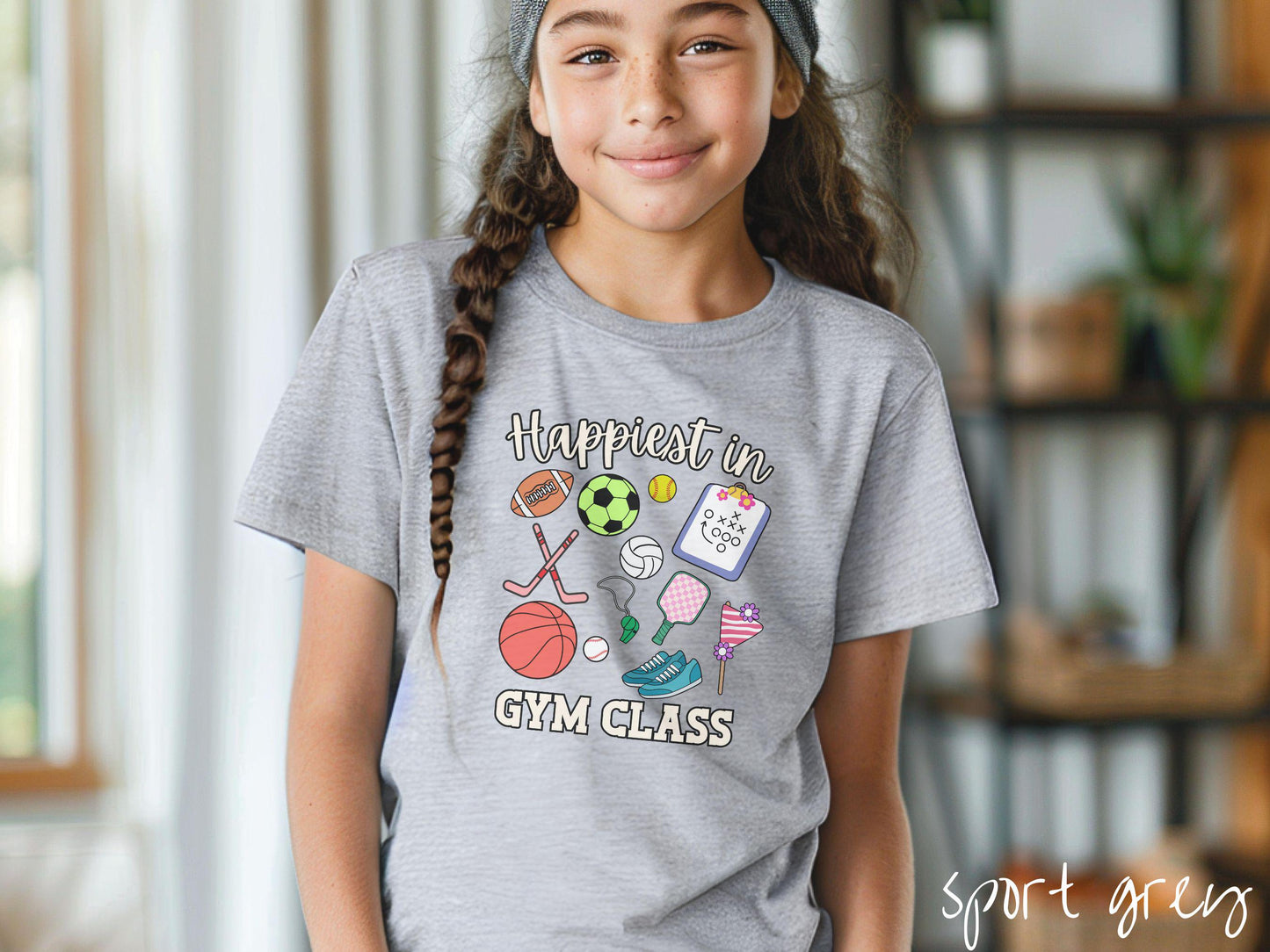 The Youth Happiest in Gym Class Gildan 5000B Shirt, Gift for Back to School, Kids School Tee