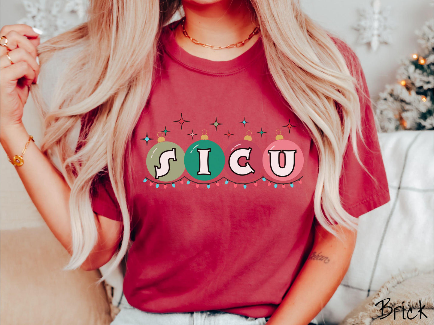 SICU Christmas Shirt, sicu Shirt, Surgical Nurse Holiday, ICU Festive Tee, Intensive Care Christmas, SICU Gift