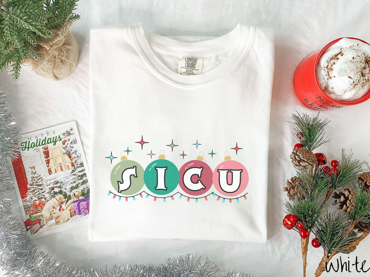 SICU Christmas Shirt, sicu Shirt, Surgical Nurse Holiday, ICU Festive Tee, Intensive Care Christmas, SICU Gift