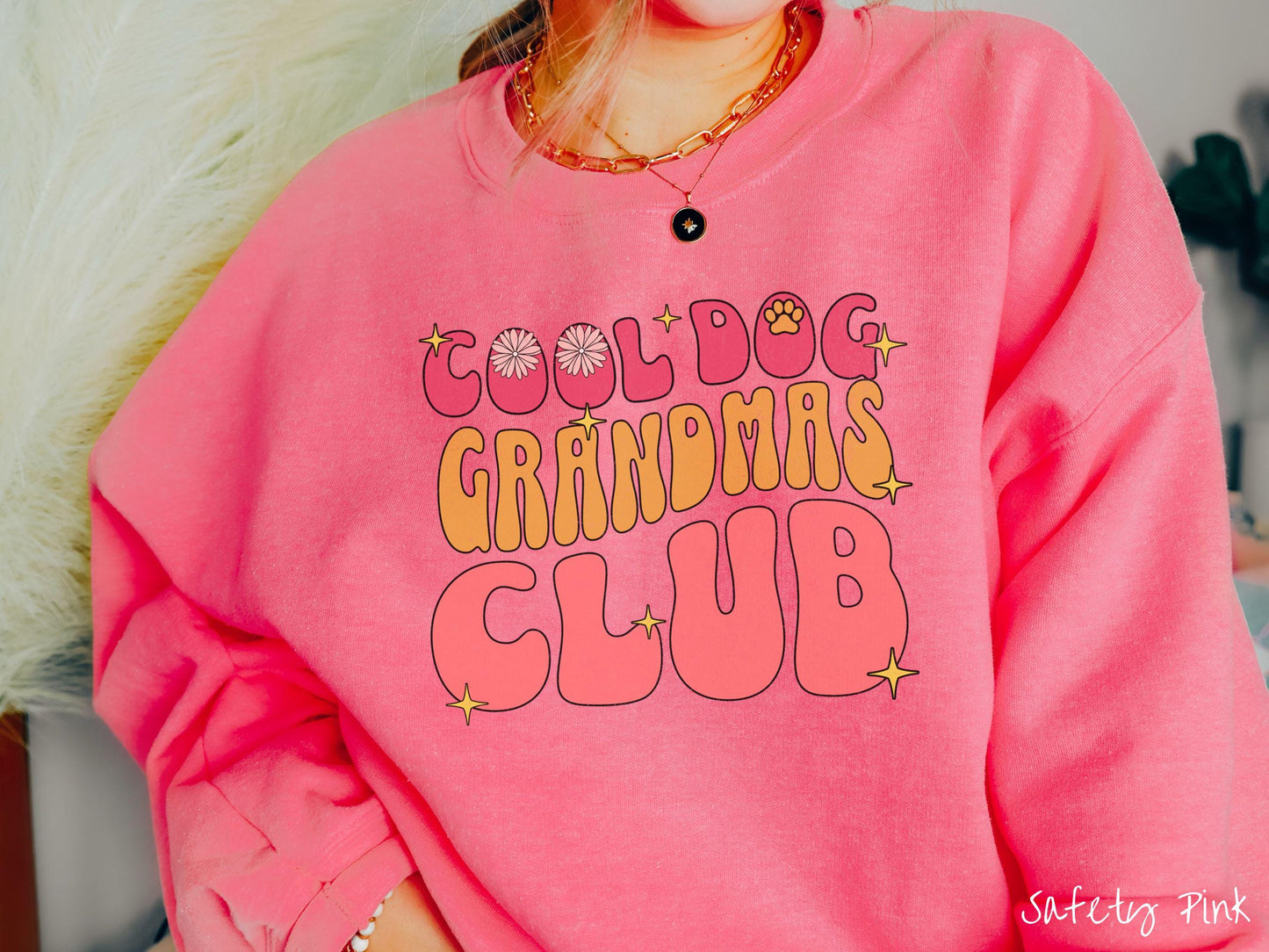 The Cool Dog Grandmas Club Gildan Sweatshirt, Gift This Cool Grandma Sweatshirt to the Dog Loving Grandma in Your Life!