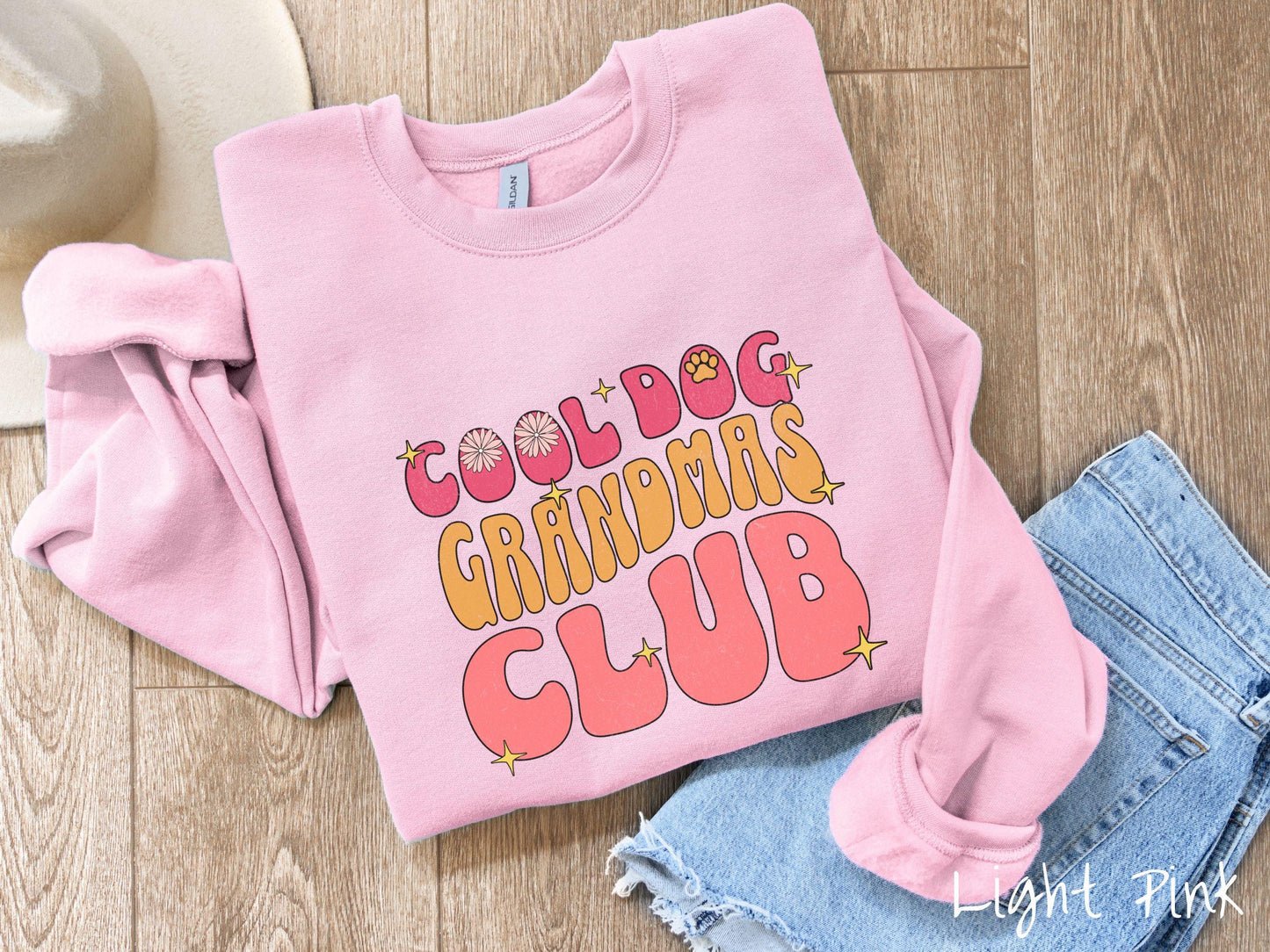 The Cool Dog Grandmas Club Gildan Sweatshirt, Gift This Cool Grandma Sweatshirt to the Dog Loving Grandma in Your Life!