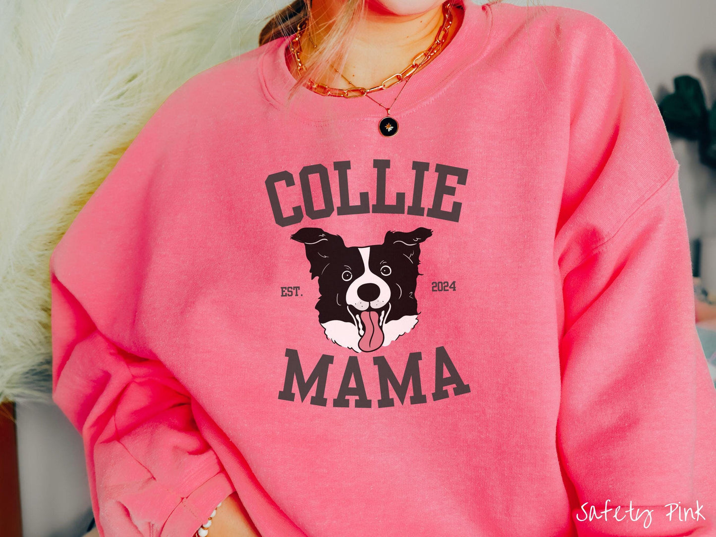 The Gildan Collie Mama Sweatshirt, Gift This Collie Lover Sweatshirt to the Dog Loving Friend in Your Life!