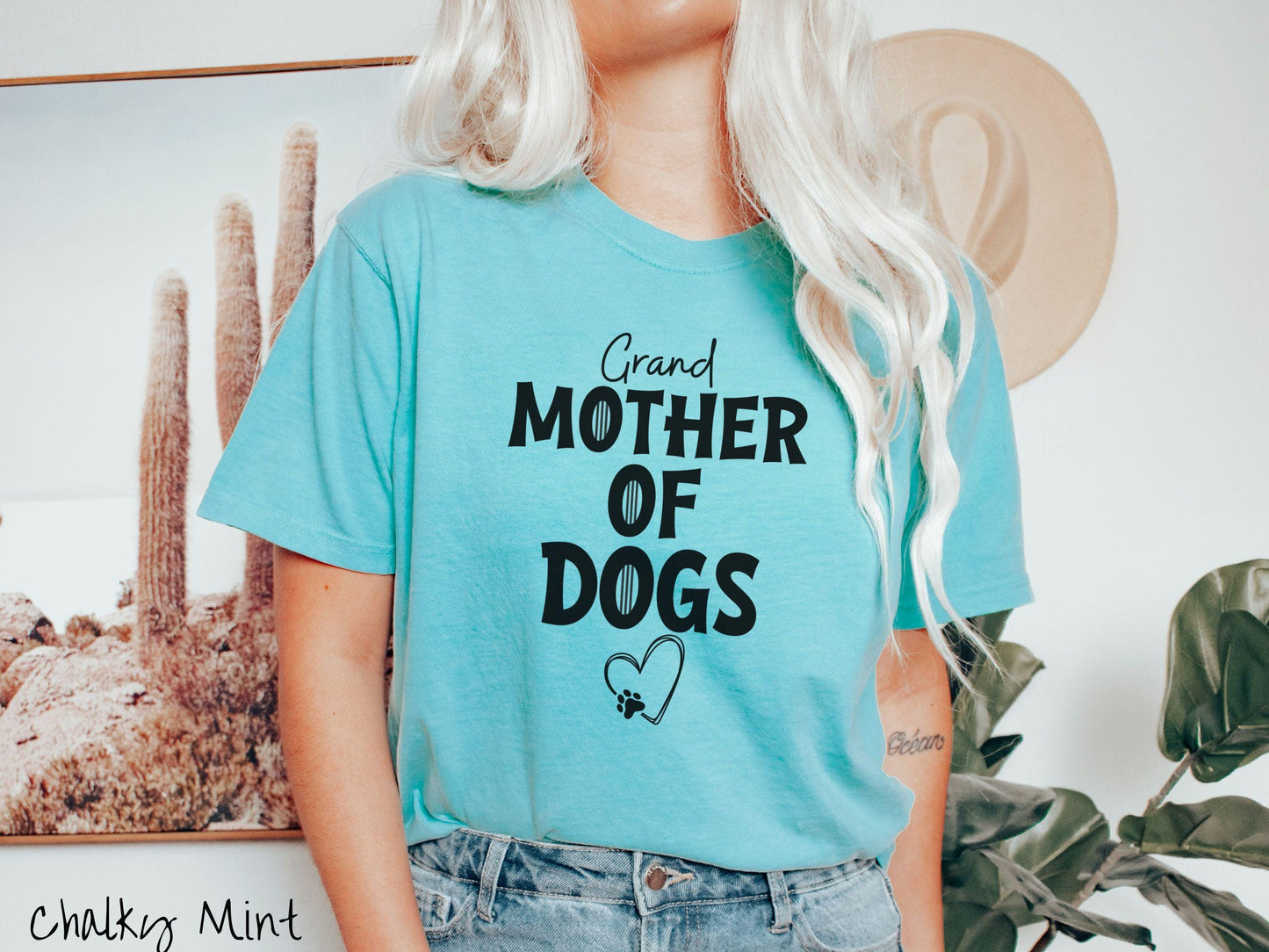 The Grand Mother of Dogs Comfort Colors Tee-shirt, Gift This Motherly Dog T-shirt to the Dog Loving Grandma in Your Life!