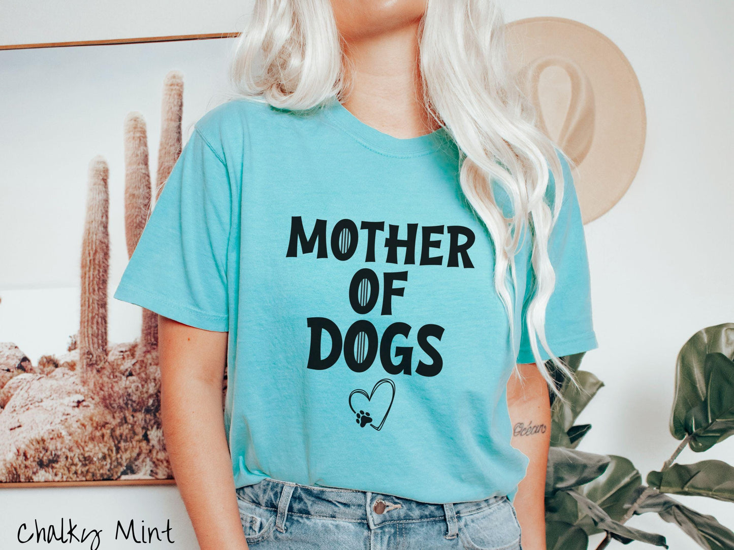 The Mother of Dogs Comfort Colors Tee-shirt, Gift This Motherly Dog T-shirt to the Dog Loving Mama in Your Life!