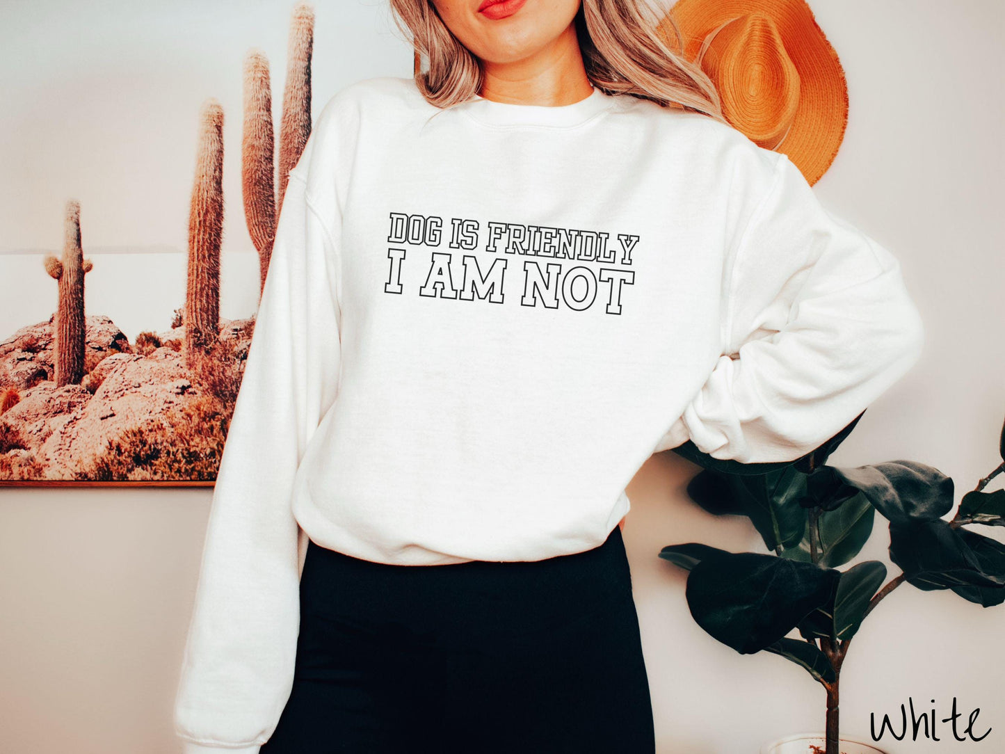The Dog is Friendly I am Not Gildan Sweatshirt, Gift This Dog Friendly Sweatshirt to the Dog Owner in Your Life!