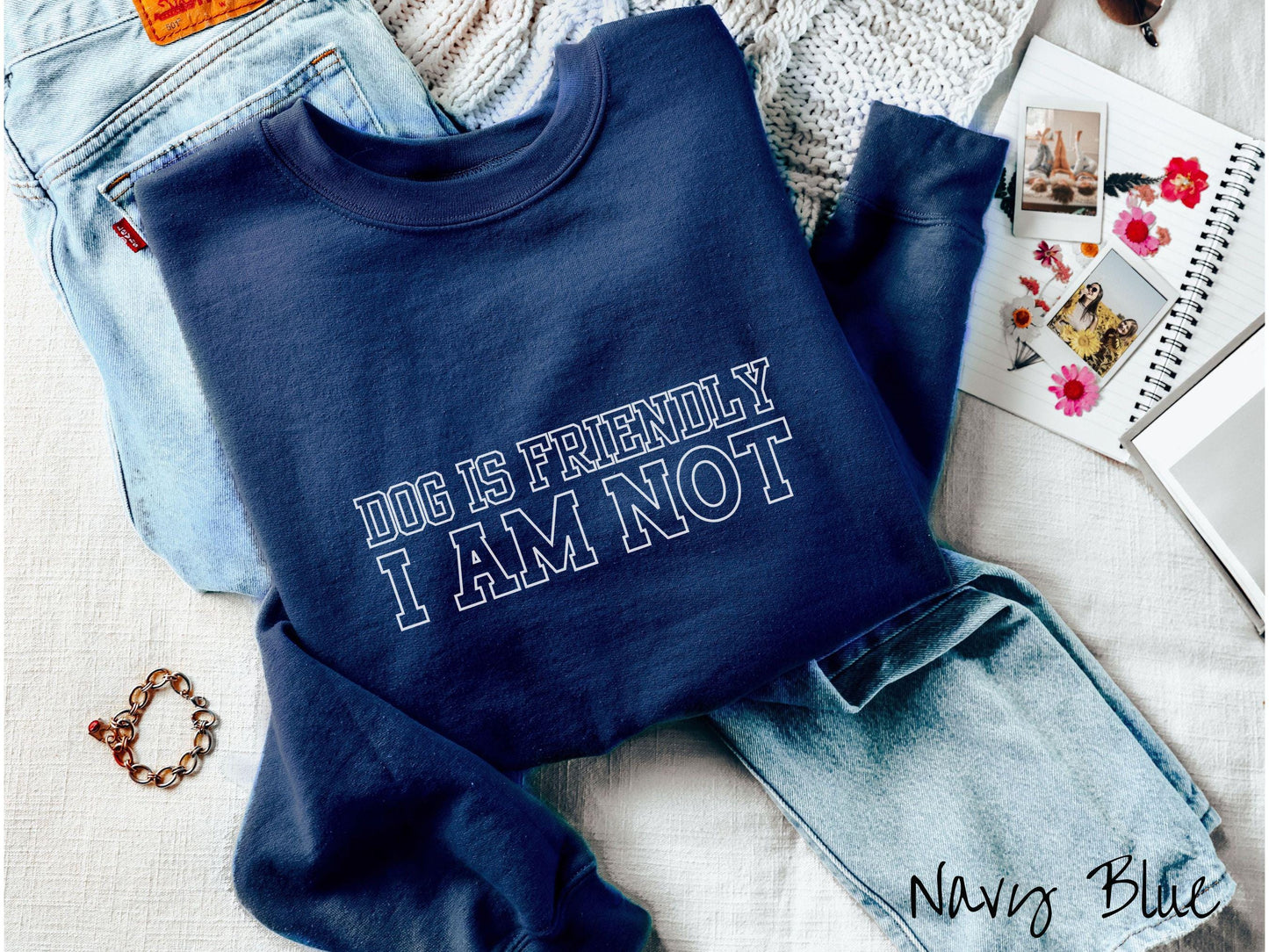 The Dog is Friendly I am Not Gildan Sweatshirt, Gift This Dog Friendly Sweatshirt to the Dog Owner in Your Life!