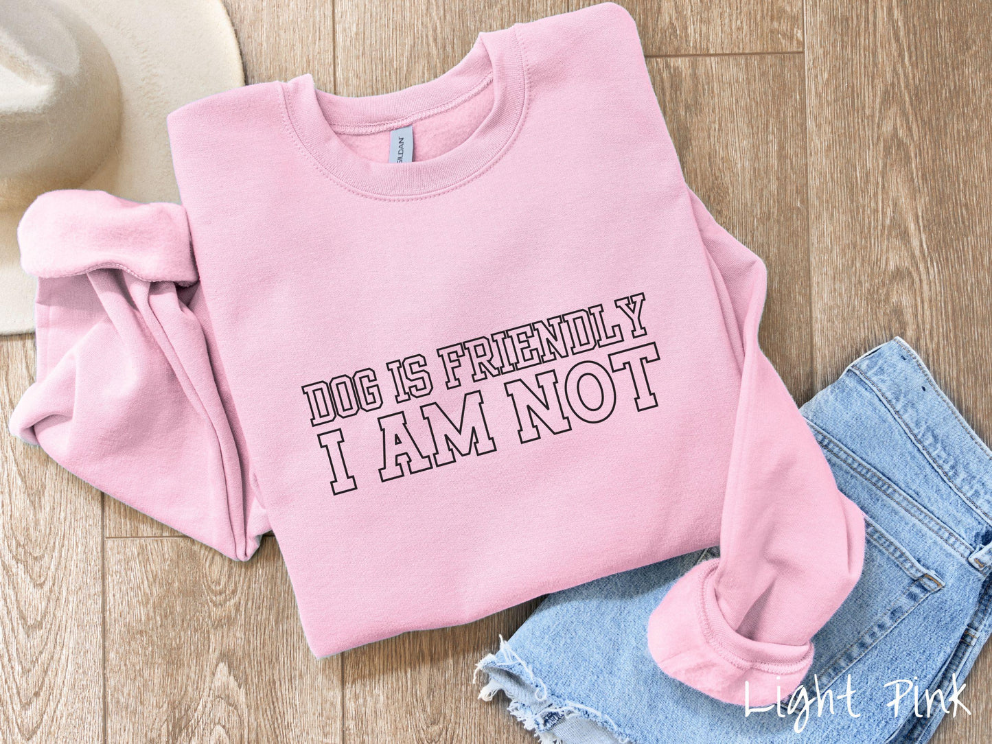 The Dog is Friendly I am Not Gildan Sweatshirt, Gift This Dog Friendly Sweatshirt to the Dog Owner in Your Life!