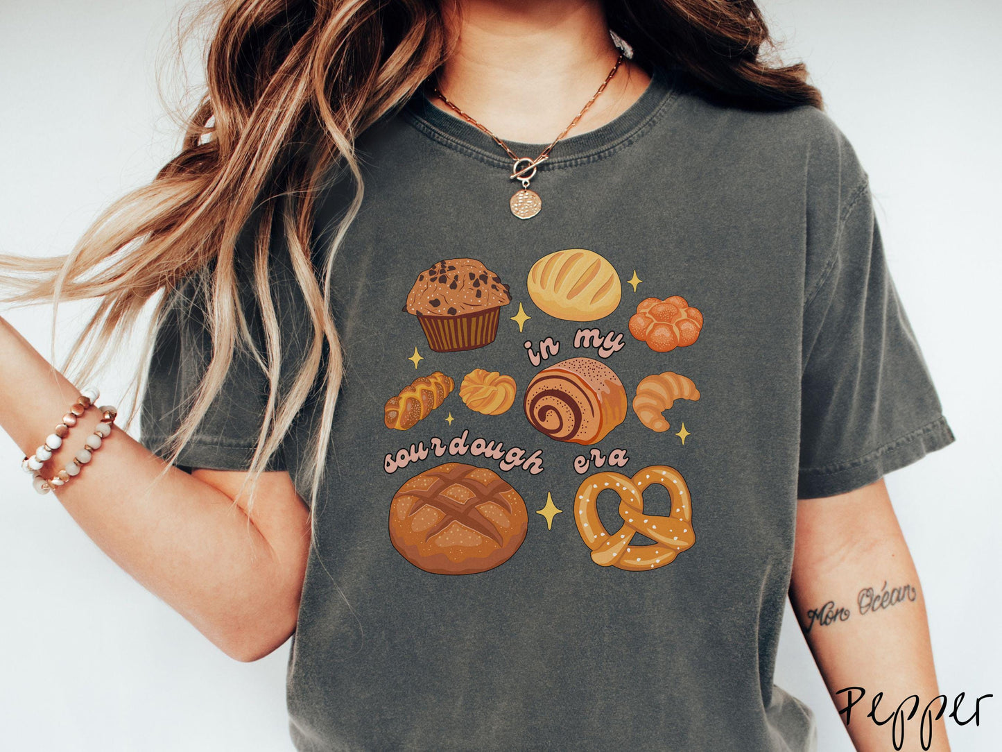 The Baked Good In My Sourdough Era Comfort Colors Shirt, Pun Sourdough Tee, Bread Maker Gift T-Shirt, Funny Baking Tee, Homesteading Tee